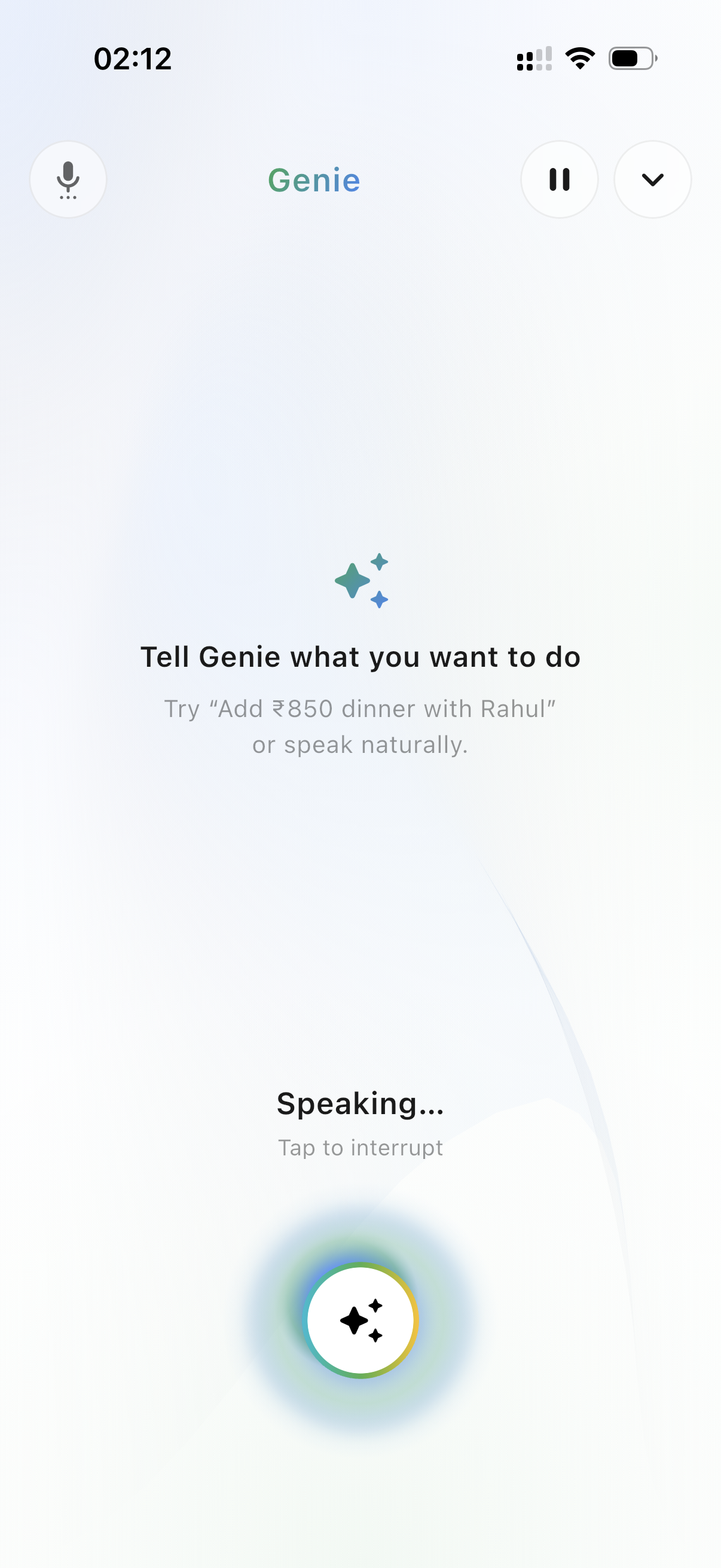 Genie Mode — AI assistant for splits, budgets, and travel